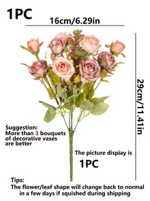 Bó hoa nhân tạo 1 cái - Màu Tím - Xem 2