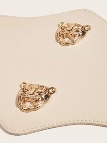 Thắt lưng trang trí đầu hổ - Màu be - Xem 4