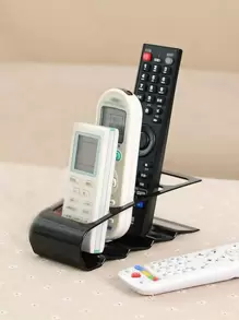 1入組遙控書桌收納簡約風黑色多功能收納支架 - 黑色 - 查看 1