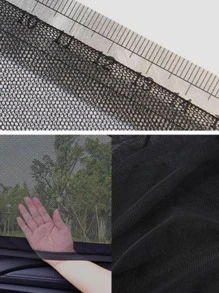 2PCs Car Window Sunshade Mesh Car Styling Breathable Sun Shade Curtain Auto Rear Side Window Sun Visor Cover Kids UV Protective - Black - View 8