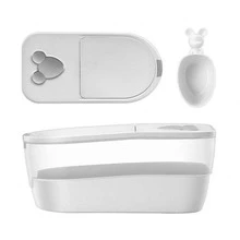 Large Food Storage Containers with Locking Lid - Grey - View 10