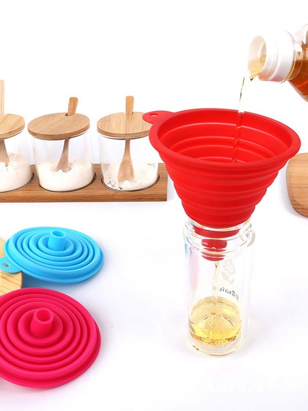 1pc Foldable Silicone Funnel