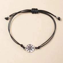 Vòng đeo tay trang trí bằng hợp kim kẽm hợp kim kẽm thời trang cho phụ nữ để làm quà tặng - màu đen - Xem 4