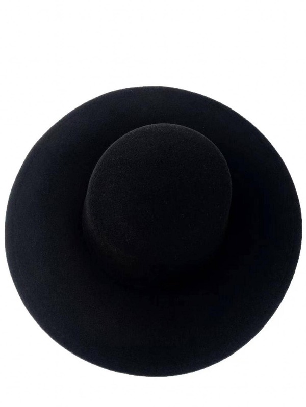 Solid Wide Brimmed Fedora Hat SHEIN USA