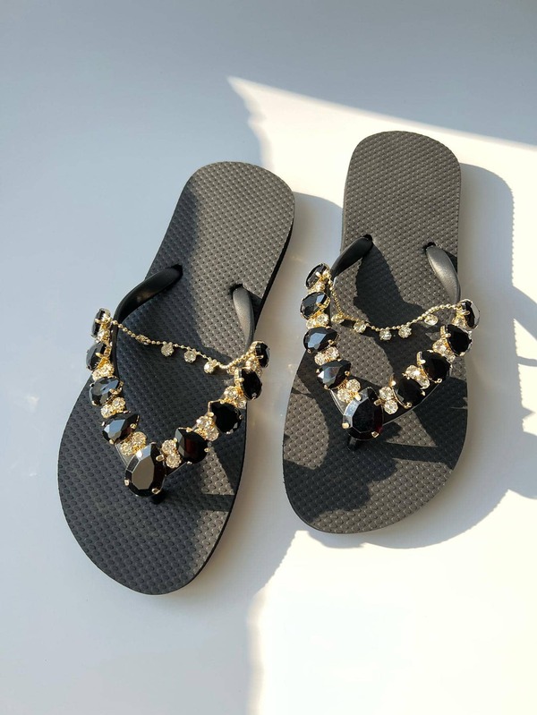 Women Rhinestone Decor FlipFlops, Fashion Beach Flip Flops SHEIN USA
