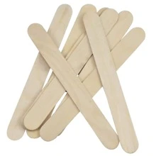 100pcs Wooden Lollipop Sticks, Lolly Sticks For Ice Cream, Mini Popsicle Sticks For DIY Craft - Yellow - View 4