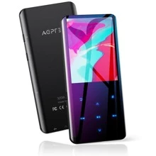 32GB MP3 Player with Bluetooth 5.0, AGPTEK A19X 2.4" Curved Screen Portable Music Player with Speaker Lossless Sound with FM Radio, Voice Recorder, Supports up to 128GB - 黑色 - 查看 2