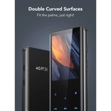 32GB MP3 Player with Bluetooth 5.0, AGPTEK A19X 2.4" Curved Screen Portable Music Player with Speaker Lossless Sound with FM Radio, Voice Recorder, Supports up to 128GB - 黑色 - 查看 4