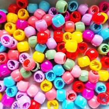 Boho風格100入組迷你髮夾，塑料彩色裝飾髮飾，適用於辮子和女孩的頭髮裝飾 - 彩色 - 查看 2