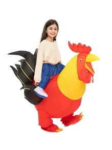 Disfraz con diseño de pollo inflable