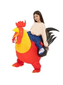 Disfraz con diseño de pollo inflable