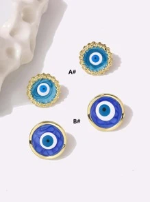 1 đôi bông tai trang trí mắt ác - Nhiều màu - Xem 5