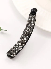 6 chiếc kẹp chuối trang trí bằng đá rhinestone - Nhiều màu - Xem 2
