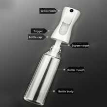 1入組PET澆水噴霧瓶，用於花園簡約透明噴壺 - 無色 - 查看 3