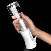 1入組PET澆水噴霧瓶，用於花園簡約透明噴壺 - 無色 - 查看 5