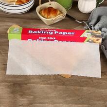 1pc White Plain Baking Paper, Absorbent Non-stick Air Fryer Liner For Kitchen Baking - White - View 3