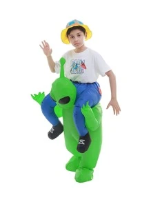 Disfraz con extraterrestre diseño inflable - Verde - Ver 2