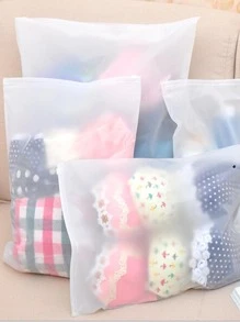 5 件透明旅行收纳袋装饰品装饰节日装饰房间装饰家居装饰卧室装饰 - 白色 - 查看 2