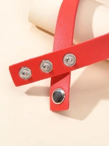 vòng cổ trang trí trái tim - Đỏ - Xem 4