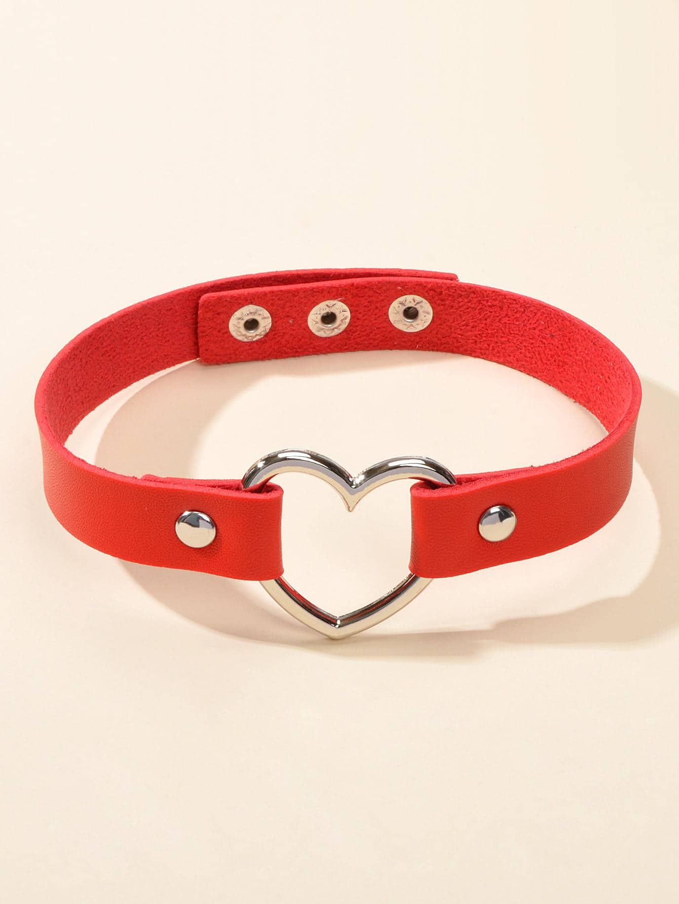 vòng cổ trang trí trái tim - Đỏ - Xem 1