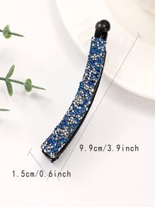 6 chiếc kẹp chuối trang trí bằng đá rhinestone - Nhiều màu - Xem 8