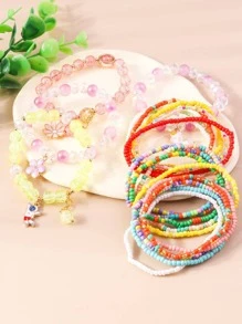 10 cái / bộ Vòng tay đính cườm kỳ lân ngẫu nhiên - Nhiều màu - Xem 2