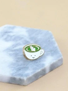咖啡杯設計胸針 - 彩色 - 查看 7
