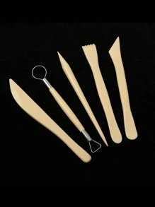 5入組/套塑料粘土工具套件，專業多用途雕刻工具，用於雕刻、陶瓷、成型 - 彩色 - 查看 3