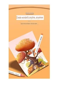 9pcs Colorful Simple Letter Graphic Maker Pen, Portable Multi-purpose Highlight Pen For Painting - Multicolor - View 4