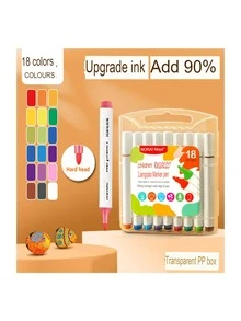 9pcs Colorful Simple Letter Graphic Maker Pen, Portable Multi-purpose Highlight Pen For Painting - Multicolor - View 9