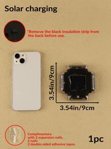 1入組防水太陽能圍欄燈，戶外太陽能壁燈，太陽能庭院燈，戶外後院，露台，甲板欄杆，樓梯欄杆，游泳池，牆壁太陽能燈 - 黃色 - 查看 7