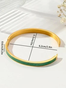 1 chiếc vòng tay tối giản thời trang dành cho nữ để làm quà tặng - Nhiều màu - Xem 4
