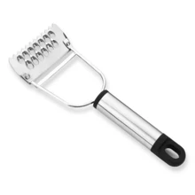 1入組多功能不銹鋼蔬菜刨絲器削皮器切片機碎紙機土豆胡蘿蔔水果切片機 - 銀色 - 查看 3