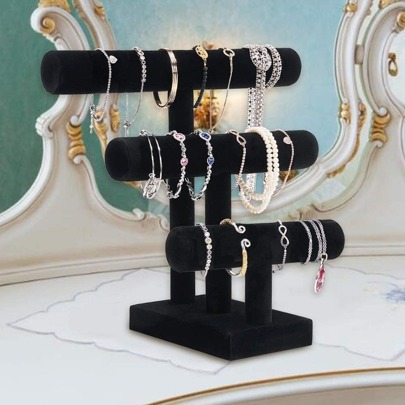 3 Tier Jewelry Organizer Display Stand, Bracelet Necklace Earrings Tower Holder Stand Storage Rack
