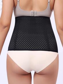 1入組女款透氣腰帶馬甲，運動保健 - 黑色 - 查看 3