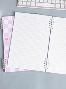 MOKA 1入組卡通圖形活頁夾活頁日記本，可愛學生多用途活頁筆記本 - 彩色 - 查看 6