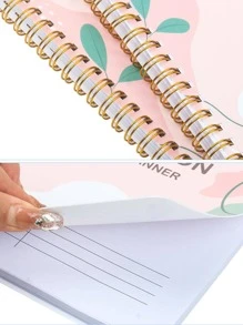 BUBU Giáo án--A5 Giáo án cuộn dây nhiều màu Notepad có bìa PP - Thích hợp sử dụng tại nhà và trường học trong nhiều lĩnh vực khác nhau - Nhiều màu - Xem 3