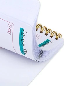 BUBU Giáo án--A5 Giáo án cuộn dây nhiều màu Notepad có bìa PP - Thích hợp sử dụng tại nhà và trường học trong nhiều lĩnh vực khác nhau - Nhiều màu - Xem 4