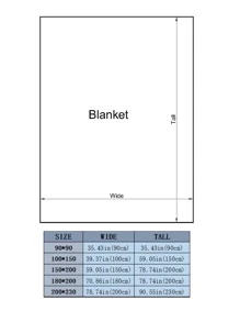 條紋毛毯 - 藍色 - 查看 4