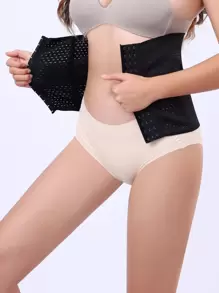 1入組女款透氣腰帶馬甲，運動保健 - 黑色 - 查看 5