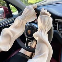 Trang trí ngọc trai giả tay áo rắn - Màu be - Xem 2