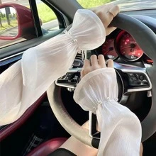 Trang trí ngọc trai giả tay áo rắn - Màu be - Xem 1