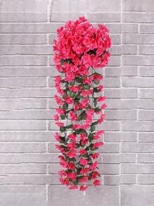1 Nhân Tạo Nhựa Hoa Dây Leo, Hiện Đại Nhân Tạo Vòng Hoa Cho Đám Cưới, Trang Trí Nhà Cửa - Màu Hồng Tươi - Xem 1
