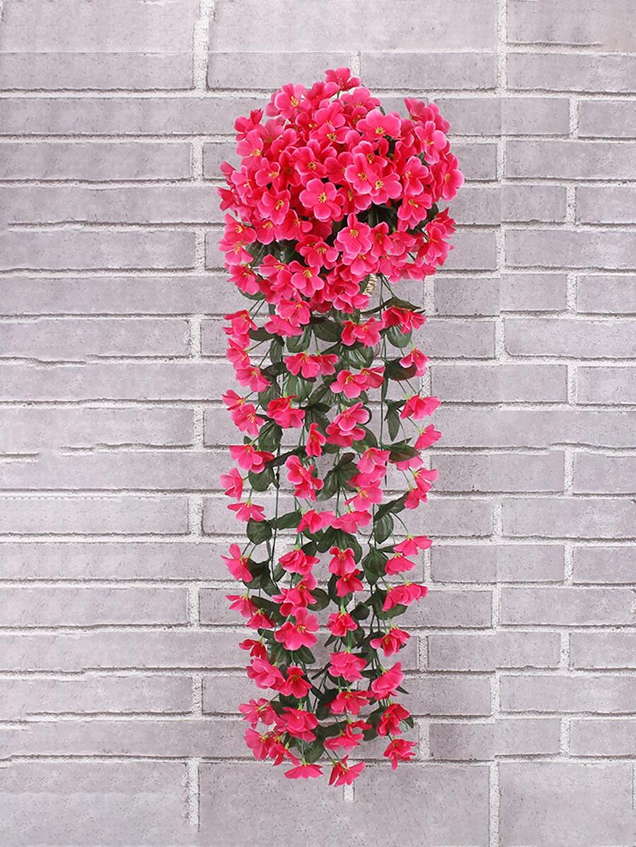 1 Nhân Tạo Nhựa Hoa Dây Leo, Hiện Đại Nhân Tạo Vòng Hoa Cho Đám Cưới, Trang Trí Nhà Cửa - Màu Hồng Tươi - Xem 1