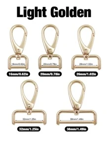 1 Đồng Màu Tự May Khóa Vàng Di Động Tự Làm Khóa - Vàng - Xem 2