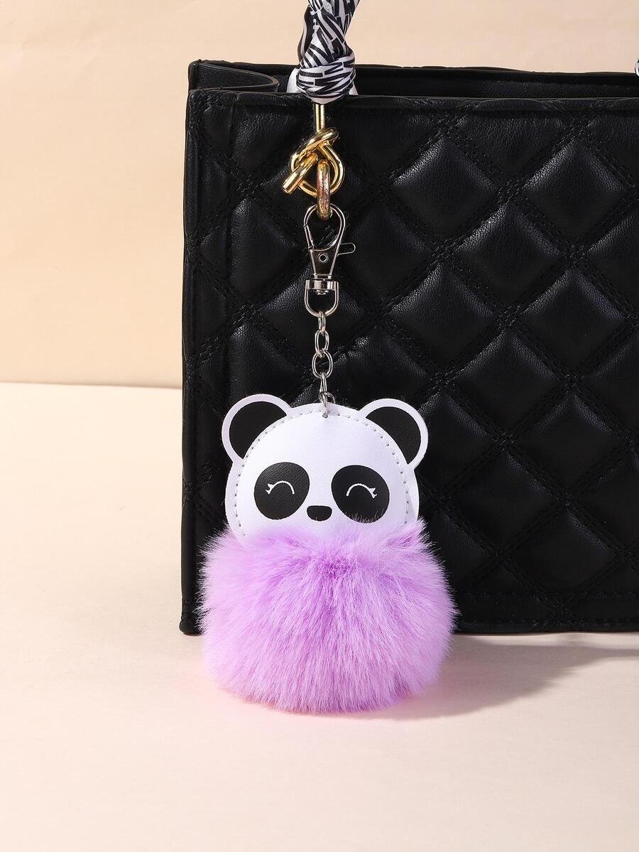 Túi Trang Trí Gấu Trúc & Pom Pom Dễ Thương - Nhiều màu - Xem 1