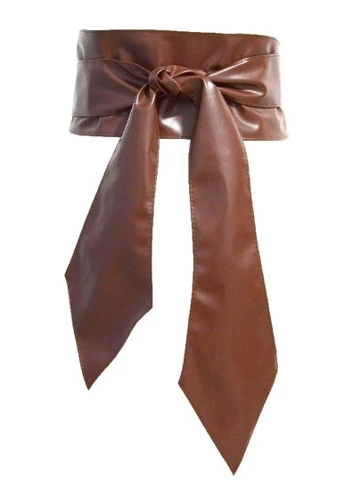 女士素色休閒皮帶適用於日常生活