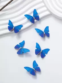 6pcs Butterfly Decor Alligator Hair Clip Boho Claw Clips Hair Claws Hair Barrettes