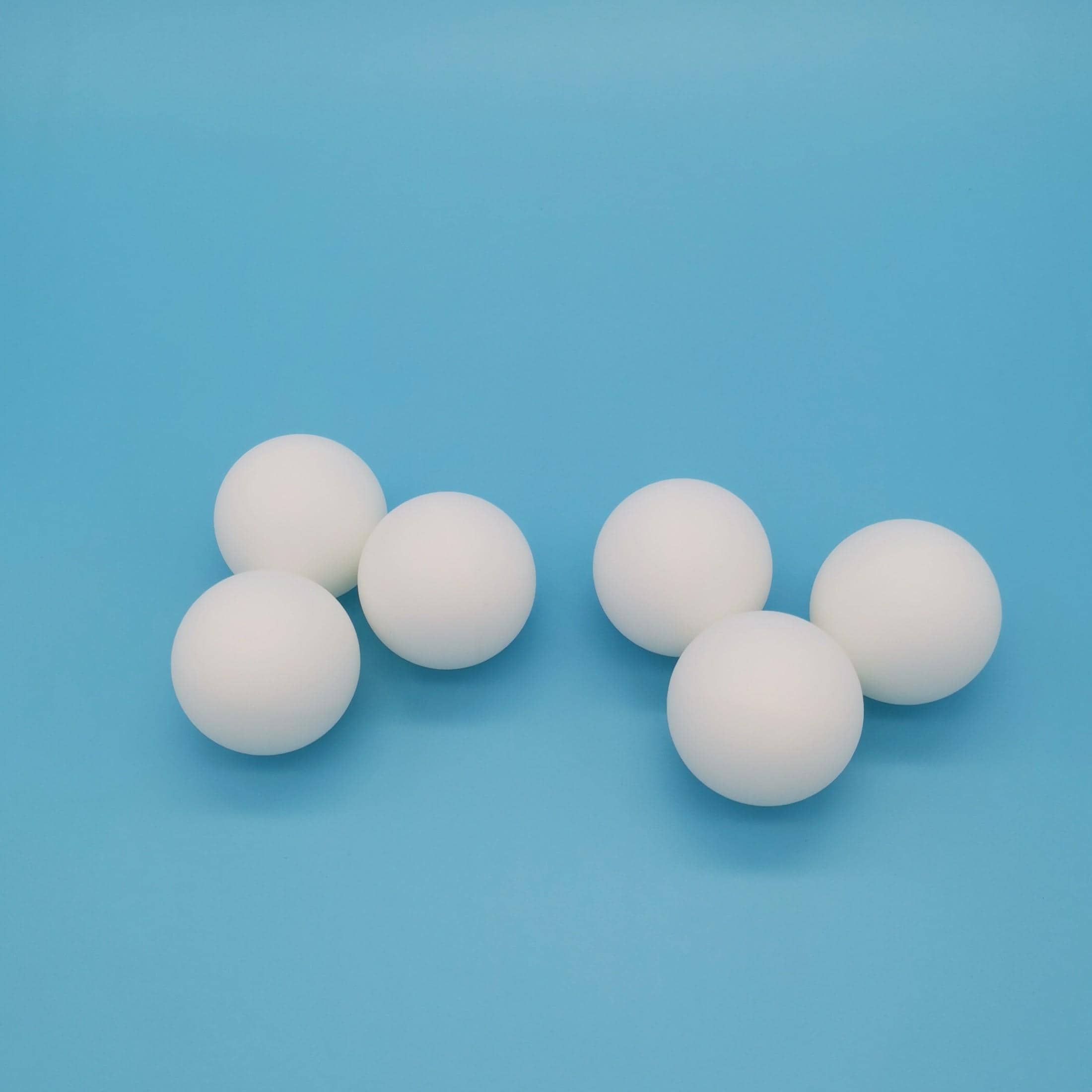 6pcs ABS Table Tennis Ball - White - View 1
