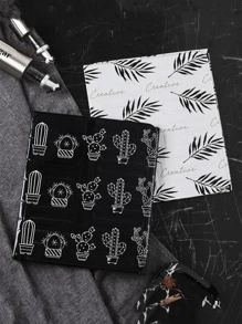 1入組仙人掌印花黑色耐熱耐油板，廚房用黑色鋁製可折疊板 - 黑色 - 查看 4